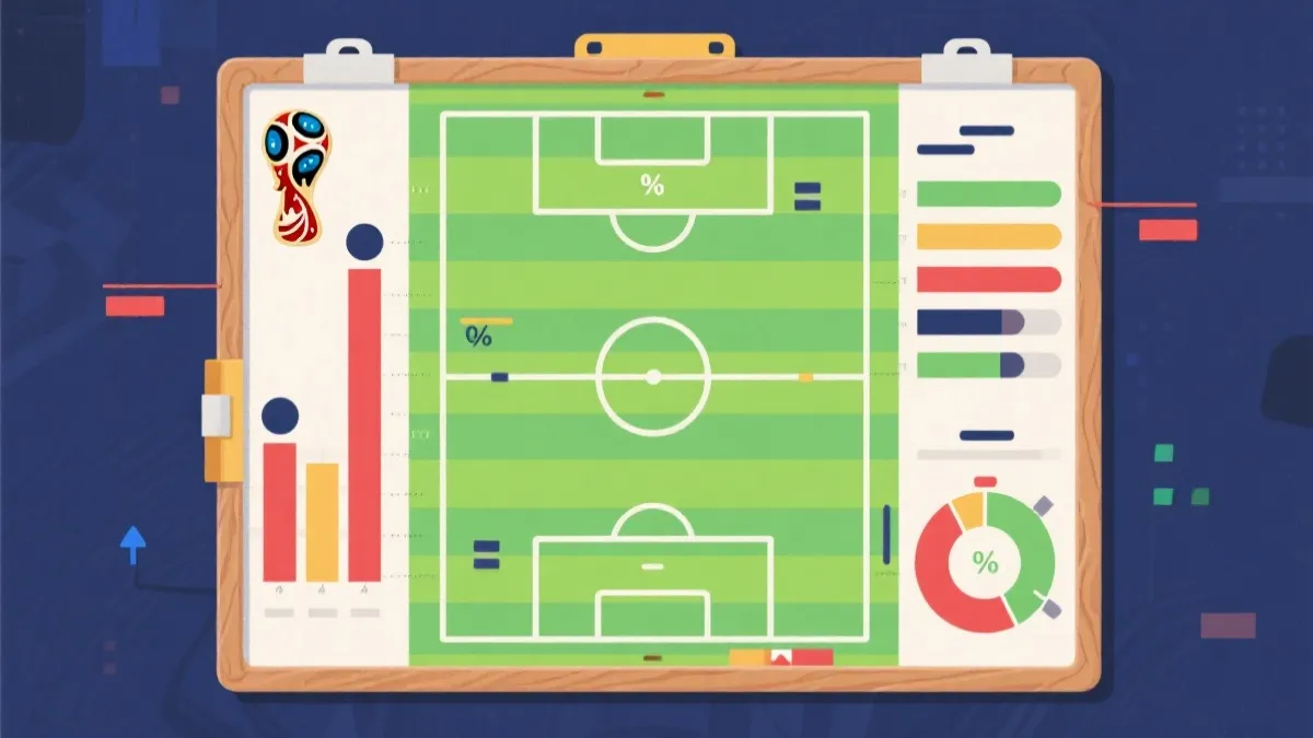 世界杯战术板与概率图示